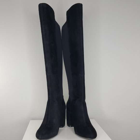 NEW Nine West Kerianna Tall Pull On Suede Boots - Picture 3 of 11